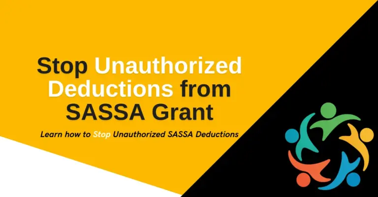 Stop Unauthorized Deductions from SASSA Grant