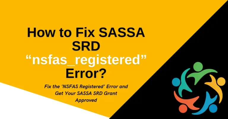 Fix nsfas registered error