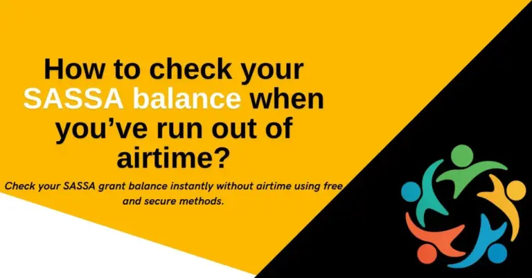 How to check your SASSA balance when you’ve run out of airtime?